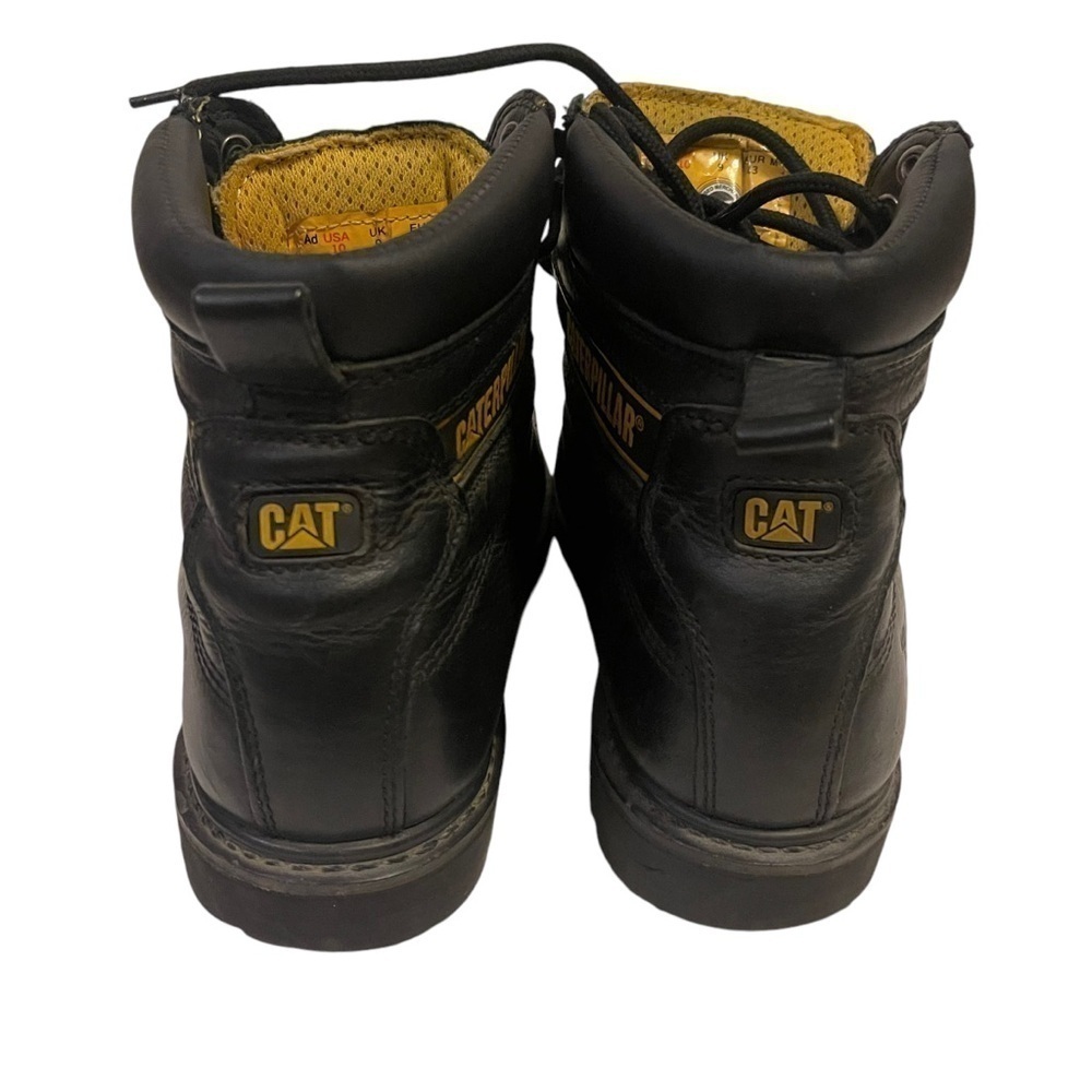 Men’s Caterpillar CAT Black Steel Toe Work Boots - Picture 7 of 9